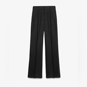 Zara Linen Blend Buckle Pants ZW Collection